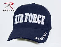 Бейсболка с вишивкой Авиационый корпус ВВС США - AIR FORCE темно синяя хлопок твил лицензия USA