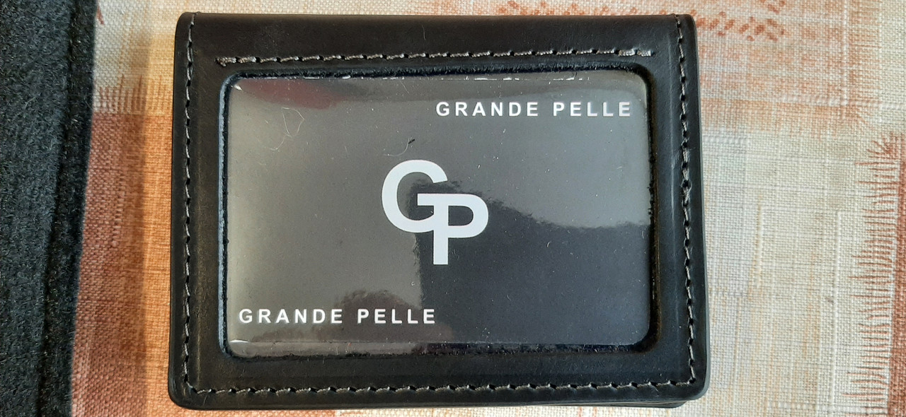 Обложка на права тех. паспорт ID паспорт удостоверение Grande Pelle матовая кожа черный техпаспорт топ продаж - фото 2 - id-p1590490016