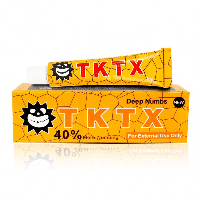 Крем анестетик для тату TKTX 40% Жовтий 10г