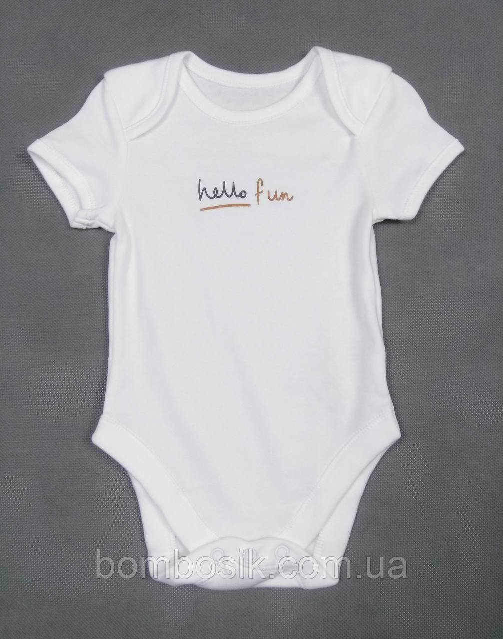 Бодік для хлопчика з коротким рукавом George, First size (50-56см), фото 1