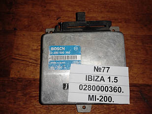No77 Б/у Блок управління двигуном 0280000360 для Seat Ibiza 1985-1993