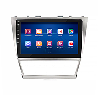 Lb Андроид магнитола штатная для Тойота Камри 6 (XV40) Рестайлинг 2009-2011 экран 10" 2/32Gb 4G Wi-Fi GPS Top