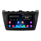 Al Штатна магнітола для Mazda 6 II (GH) Рестайлінг 2009-2013 екран 9" 2/32Gb Wi-Fi GPS Base Android, фото 2
