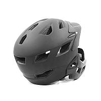 Go Шолом велосипедний Helmet MD-90 Black з підборіддям захисний ворошель