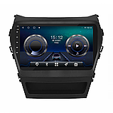 Lb Андроїд магнітолу штатна для Hyundai Santa Fe 3 2012-2016 екран 9" 4/64Gb 4G Wi-Fi GPS Top, фото 2