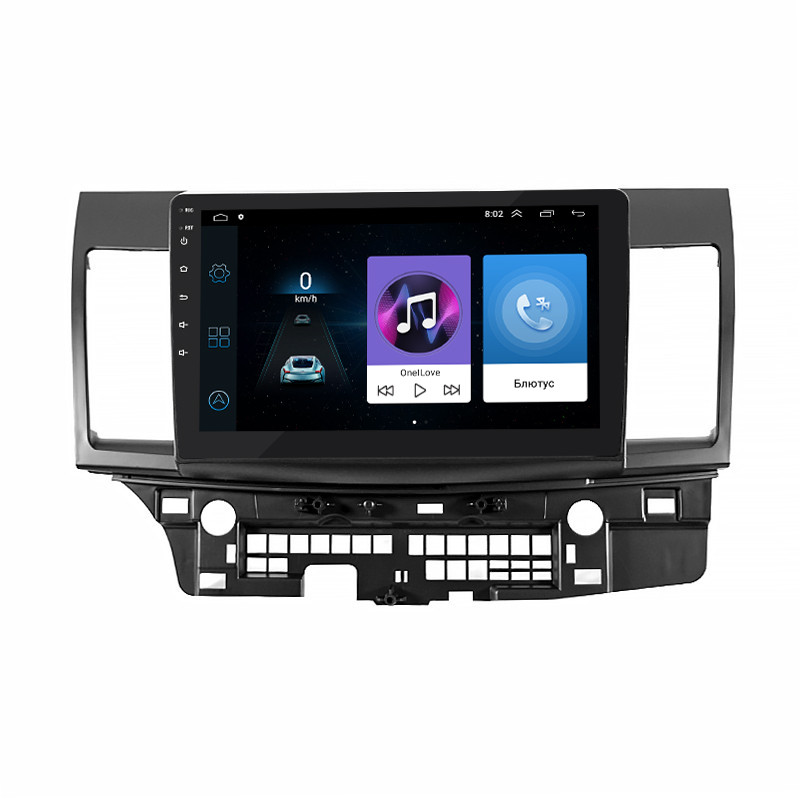 Al Штатна магнітола для Mitsubishi Lancer X 2007-2010 екран 10" 1/16Gb Wi-Fi GPS Base Android, фото 1