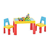 Go Дитячий стіл і стільчик Bestbaby BS-8811 Red складаний багатофункціональний для малювання