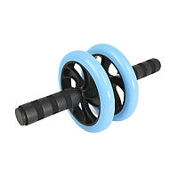 Go Колесо Dobetters DBT-JF-01 Blue для м'язів преса подвійне фітнес-колесо ролик 16.5 см