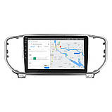 Al Штатна магнітола для Kia Sportage 4 Рестайлінг 2018-н.в. екран 9" 2/32Gb Wi-Fi GPS Base Android, фото 4
