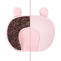 Lb Детская подушка U1 Light Pink Lovely Baby хлопковая ортопедическая с наполнителем из гречневой шелухи