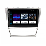 Al Штатна магнітола для Toyota Camry 6 (XV40) Рестайлінг 2009-2011 екран 10" 1/16Gb Wi-Fi GPS Base Android, фото 3