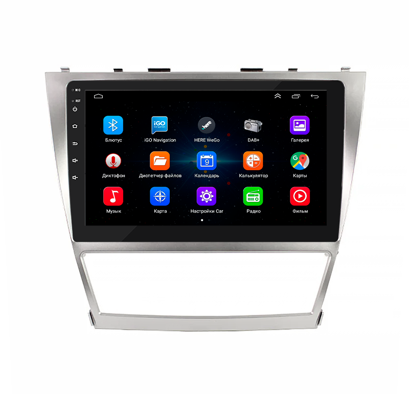 Al Штатна магнітола для Toyota Camry 6 (XV40) Рестайлінг 2009-2011 екран 10" 1/16Gb Wi-Fi GPS Base Android, фото 1