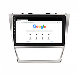 Al Штатна магнітола для Toyota Camry 6 (XV40) Рестайлінг 2009-2011 екран 10" 1/16Gb Wi-Fi GPS Base Android, фото 5