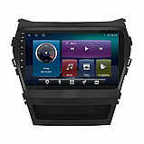 Go Андроїд магнітола штатна для Hyundai Santa Fe 3 2012-2016 екран 9" 4/64Gb 4G Wi-Fi GPS Top, фото 3