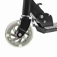 Al Самокат Scooter 306 Чорний двоколісний складаний світні колеса дитячий