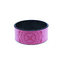 Go Колесо Dobetters Yoga DBT-Y1 Pink + Black для йоги та фітнесу стретчин ролик йога-кільце 32*13 см