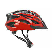 Go Шолом велосипедний Helmet Н-012F Black + Red велошолом для велосипедистів захисний аксесуар