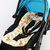 Al Вкладка-матрацик Lovely Baby 4732 "Слон і його друзі" дитячий матрац у коляску й автокрісло