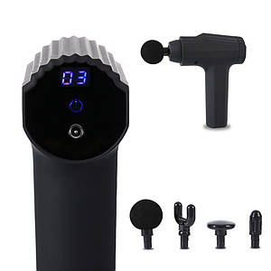 Перкусійний Масажер 🎁 Якісний Захисний Чохол + 20 швидкостей + 4 насадки 🔥 Гарантія 12 місяців ❤️