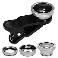 Go Об'єктив Primo Lens Silver набір 3 в 1 для смартфона камера для знімання фото