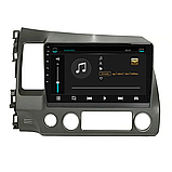 Al Штатна магнітола для Honda Civic VIII 2005-2009 екран 10" 2/32Gb 4G Wi-Fi GPS Top Android, фото 4