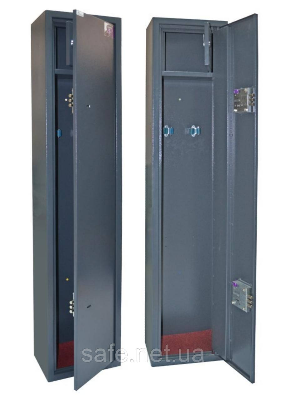 Сейф збройовий Ferocon Е-135К2 (ВxШxГ:1350x300x200) на 2 рушниці, сейф для рушниці, мисливський сейф