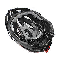 Go Шолом велосипедний Helmet Н-103 Black + Red велошолом для велосипедистів захисний аксесуар