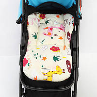 Al Вкладка-матрацик Lovely Baby 4732 "Счастотливий жираф" дитячий матрац у коляску й автокрісло