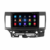 Lb Андроид магнитола штатная для Mitsubishi Lancer X Рестайлинг 2011-2015 экран 10" 1/16Gb Wi-Fi GPS Base