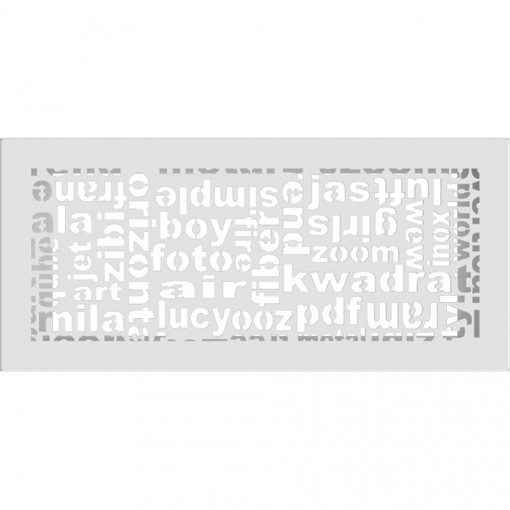 Решітка ABC біла 17x37, фото 1