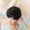 Коротка перука з термоволокна чорнна 2763t-1, фото 4