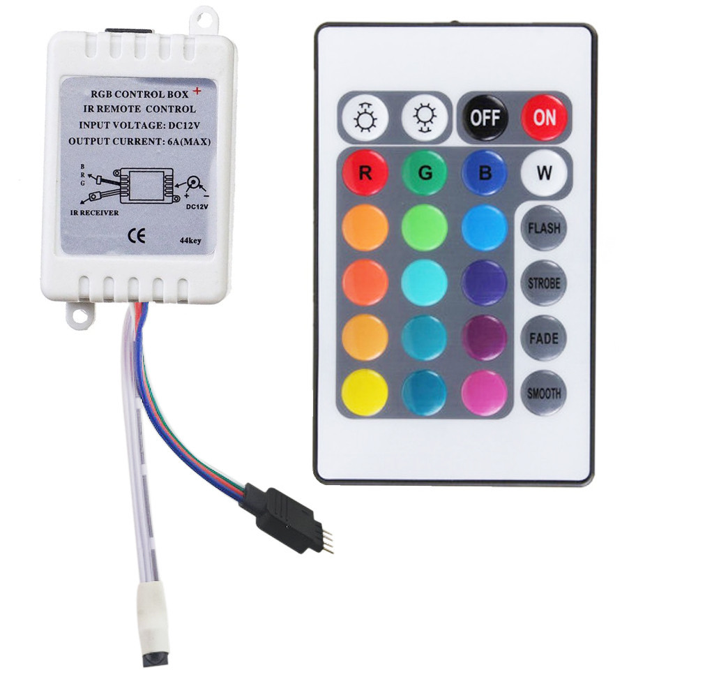RGB пульт 24 кнопки контроллер controller / Пульт для управления светодиодными лентами