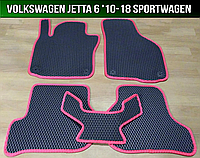 ЕВА коврики на Volkswagen Jetta 6 универсал '10-18. EVA ковры Фольксваген Джетта 6 Фольцваген