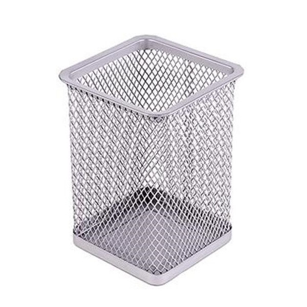 Стакан для ручок і олівців, металевий сірий, фото 1