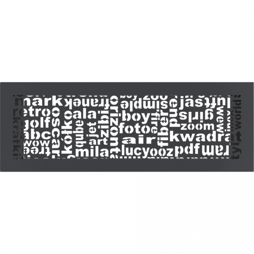 Решітка ABC графітова 17x49