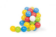 Кульки м'які, d = 8 см, 60 шт.