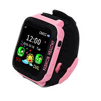 Розумний годинник Smart Baby Смарт-годинник UWatch K3 Kids waterproof smart watch Black/Pink