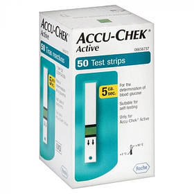 Тест-смужки Accu-Chek Active для глюкометра, 50 штук