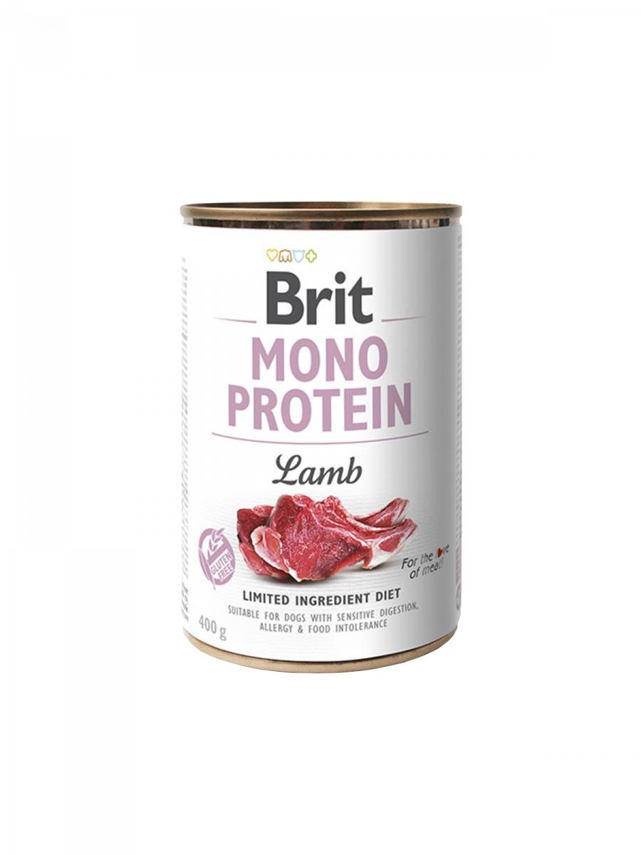 Brit Care Mono Protein Lamb (Брит Кеа Моно Протеїн Ягня) гіпоалергенна корсерва корм для собак