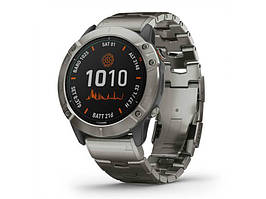 Смарт-часы Garmin Fenix 6X Pro Solar Titanium with Vented Titanium Bracelet (010-02157-24)