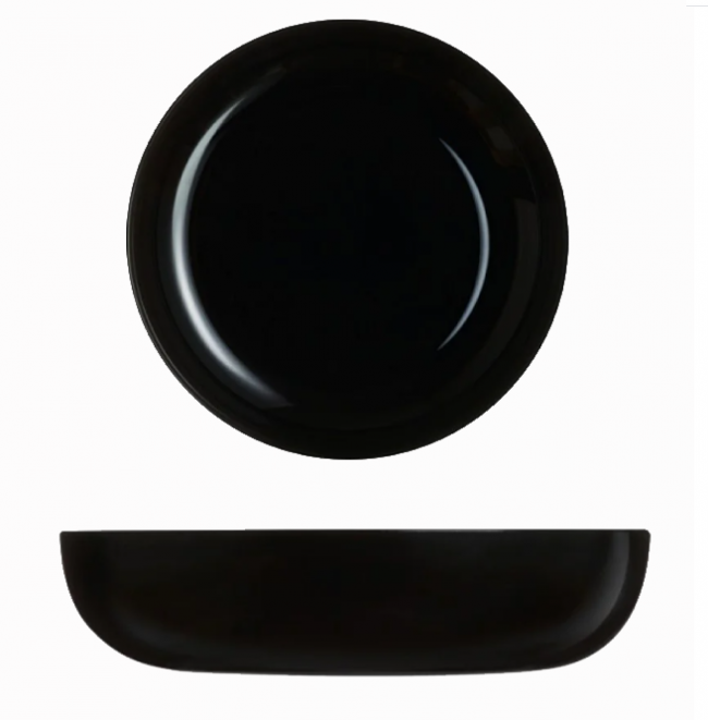 Чорне глибоке блюдо Luminarc Friends Time Black 25 см (P6375) HD