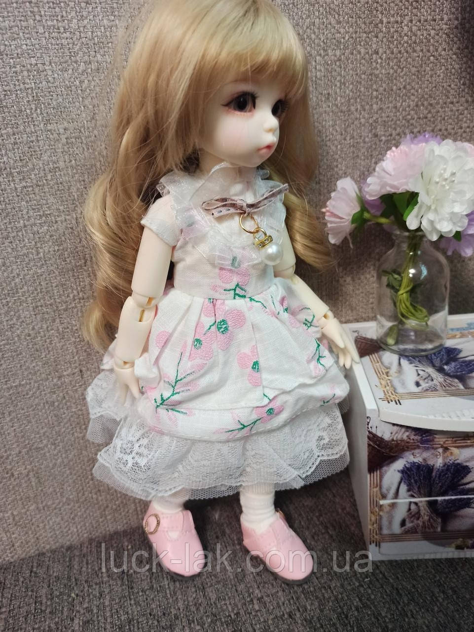 Сукня для BJD ляльки 1/6 "Квіточка" для шарнірної ляльки БЖ 1/6, 26-30 см