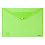 Папка-конверт "Axent" №1402-25 A4 на кнопці зелена(12)(240), фото 4