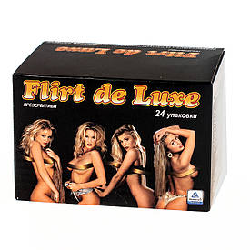 Flirt de Luxe Неваляшка-Еротика презервативи.Одна упаковка = 24 уп × 3 шт = 72 шт.