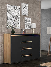 Комод в спальню, вітальню з ДСП та МДФ 2Д4Ш Денвер Мебель Сервіс