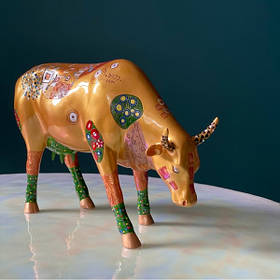 Колекційна статуетка корови Klimt Cow, Size L 30 х 9 х 20 см. Автор: Аннабель Сміт (Annabel Children-Smith)