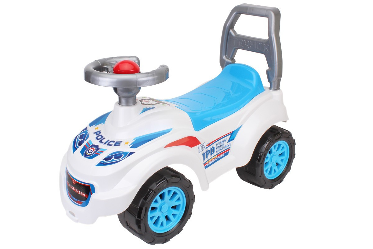 Машинка-каталка толокар ТехноК, дитячий автомобіль для прогулянок, спинка сигнал, транспорт для дітей
