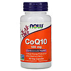 NOW Foods, CoQ10 з ягодами глоду, 100 мг, 90 овочевих капсул