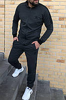 Спортивный костюм мужской Adidas с лампасами весенний осенний серый Кофта + Штаны Адидас весна осень