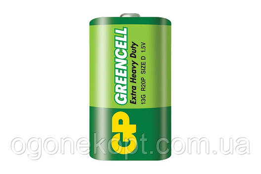 Батарейки GP — Greencell D R2O 13G-S2 1.5V, фото 3